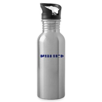 Police Girlfriend Police Officer Girlfriend Cop - 20 oz Water Bottle - silver - Right