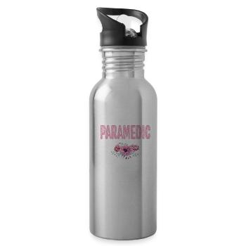 Paramedic Appreciation Paramedic EMS Week Gifts - 20 oz Water Bottle - silver - Right