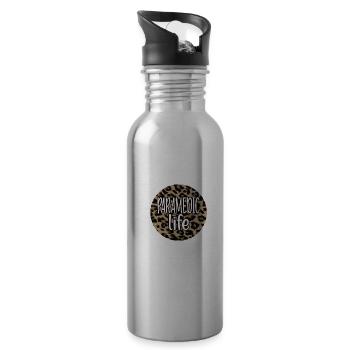 Paramedic Life Proud Paramedic EMS Week Gifts - 20 oz Water Bottle - silver - Right