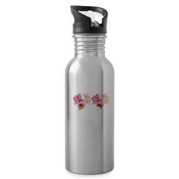 Paramedic Caduceus Proud Paramedic EMS Week - 20 oz Water Bottle - silver - Right