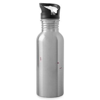 Field Hockey Mom Gifts Field Hockey Player Mama - 20 oz Water Bottle - silver - Right
