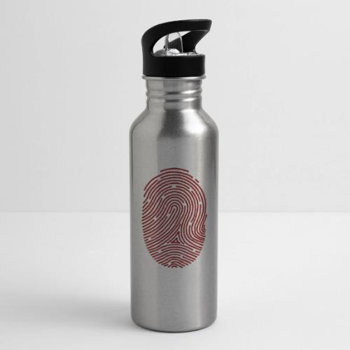 red_fingerprint - 20 oz Water Bottle