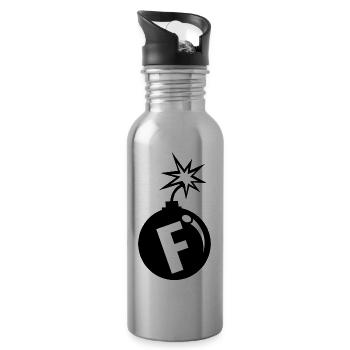 F BOMB - 20 oz Water Bottle - silver - Right