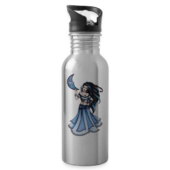 Belly Dancer MoonChild - 20 oz Water Bottle - silver - Right