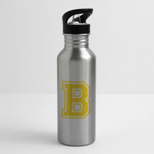 Letter B – Capital Athletic Alphabet Monogram - 20 oz Water Bottle