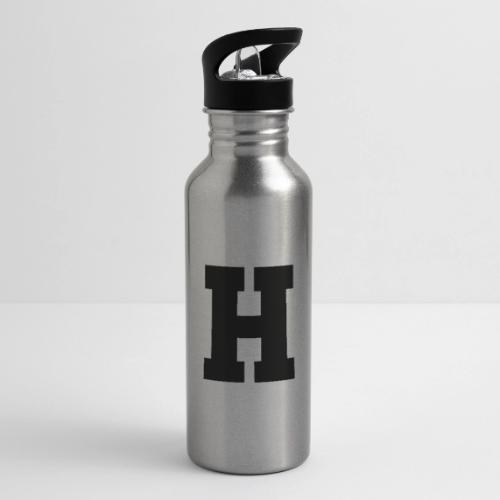 Varsity Letter H Athletic Font Design - 20 oz Water Bottle