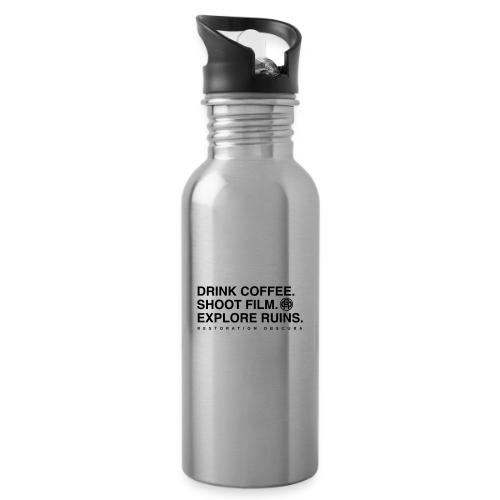 Drink Coffee, Shoot Film, Explore Ruins - 20 oz Water Bottle