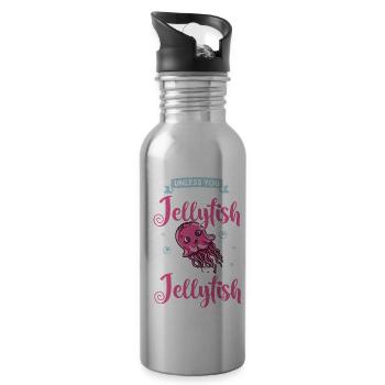 Jellyfish Jelly Fish Tank Sea Jellies Aquarium - 20 oz Water Bottle - silver - Right