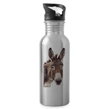 Donkey - 20 oz Water Bottle - silver - Right
