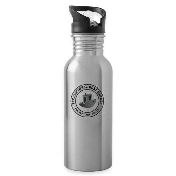 3D Printing Benchy Professional Boat Builder - 20 oz Water Bottle - silver - Right