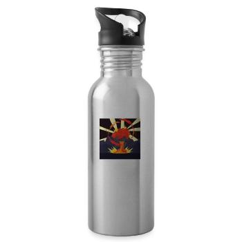 bomb graphics design - 20 oz Water Bottle - silver - Right