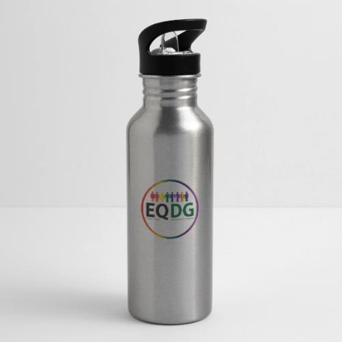 EQDG circle logo - 20 oz Water Bottle