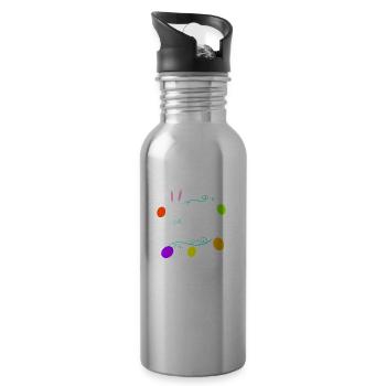 A Chain Of Lights Happy Easter - 20 oz Water Bottle - silver - Right