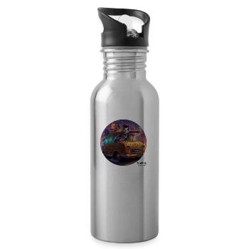 Post-Apocalyptic Mascot - 20 oz Water Bottle - silver - Right