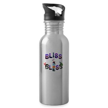 Blissful Bless - 20 oz Water Bottle - silver - Right