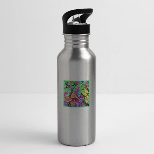 Vibrant Nature ChicLeaf Pattern - 20 oz Water Bottle