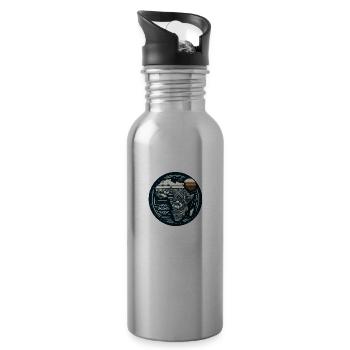 Map of Africa - 20 oz Water Bottle - silver - Right