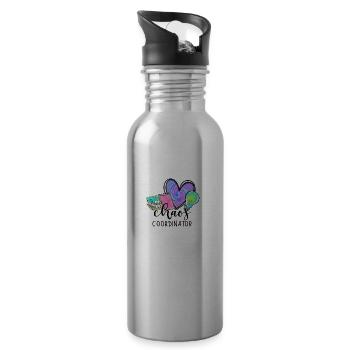 Chaos coordinator - 20 oz Water Bottle - silver - Right