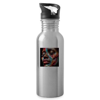Vibrant Serenity - 20 oz Water Bottle - silver - Right