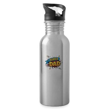 Super Dad - 20 oz Water Bottle - silver - Right