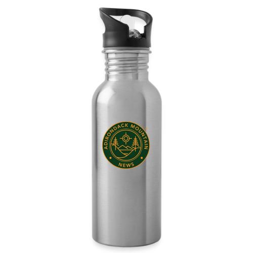 Adirondack Mountain News Classic Green Logo - 20 oz Water Bottle