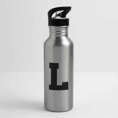 Varsity Letter L Athletic Monogram - 20 oz Water Bottle