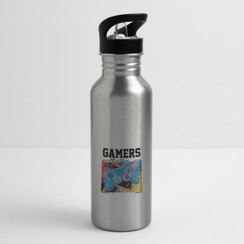 Gamers Start! Retro Japanese Vibe - 20 oz Water Bottle