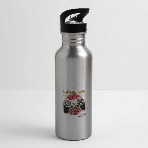 Level Up! Never Quit Gaming - 20 oz Water Bottle