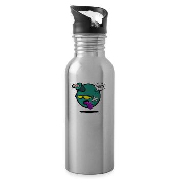 SHIT bomb - 20 oz Water Bottle - silver - Right