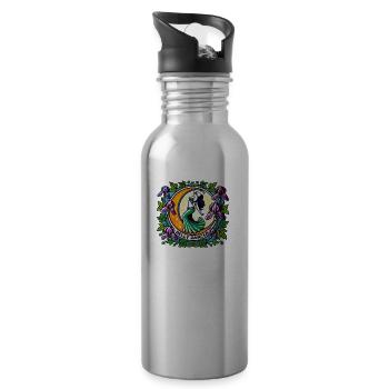 Belly Dancer - 20 oz Water Bottle - silver - Right
