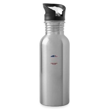 Essential Postal Worker Delivery Service Post - 20 oz Water Bottle - silver - Right