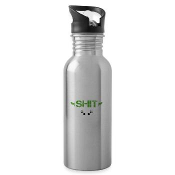 Gaming Gamer Console Pc Player - 20 oz Water Bottle - silver - Right