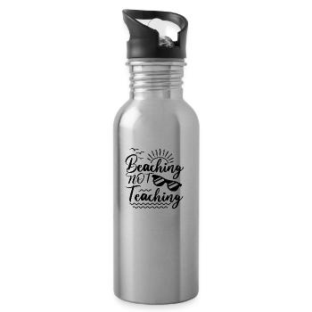 Beaching Not Teaching - 20 oz Water Bottle - silver - Right