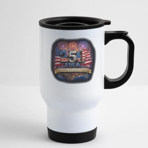 USA 250th Celebration - 14 oz Travel Mug with Handle