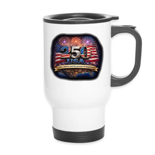 USA 250th Celebration - 14 oz Travel Mug with Handle