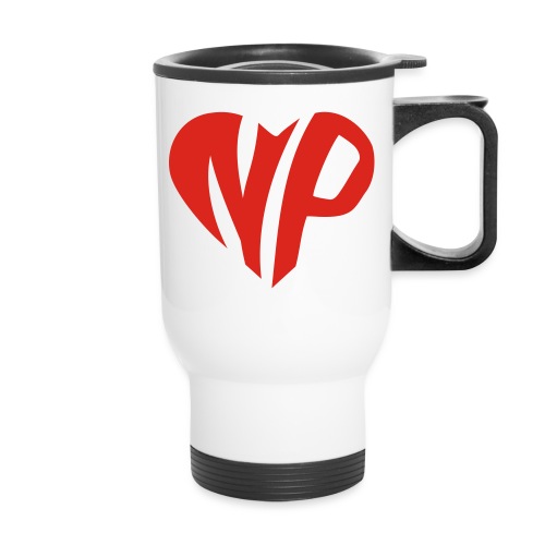 np heart - Travel Mug with Handle