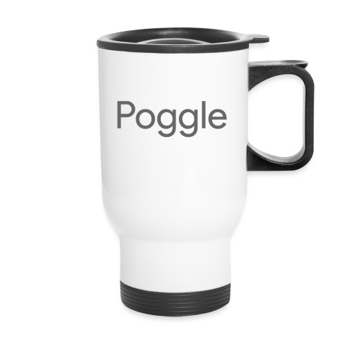 Poggle Men's T-Shirt - 14 oz Travel Mug with Handle