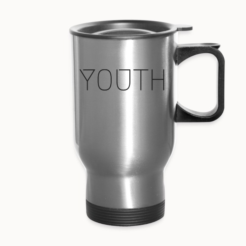 Youth Text - 14 oz Travel Mug with Handle