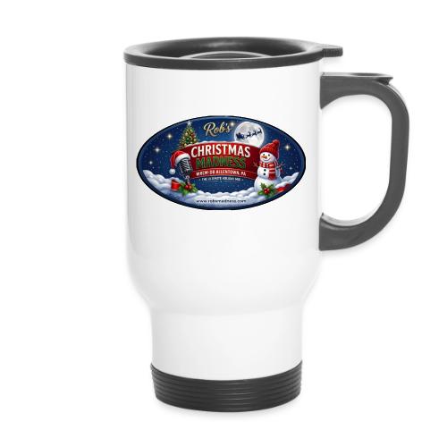 Rob's Christmas Madness WREM-DB - 14 oz Travel Mug with Handle