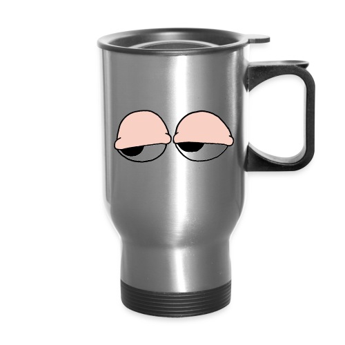 stoned eyes - Travel Mug with Handle