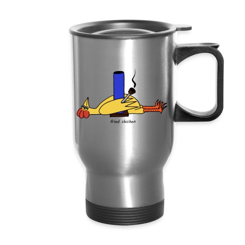 fried chicken - Travel Mug with Handle