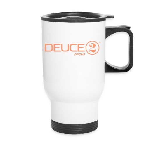 Deuce Drone Full Logo - Travel Mug with Handle