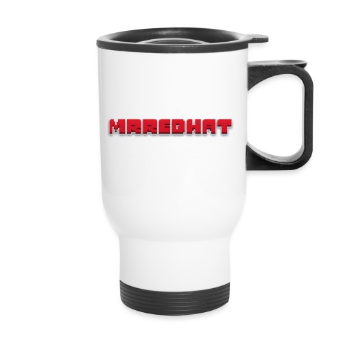 MrRedHat Plain Logo - 14 oz Travel Mug with Handle