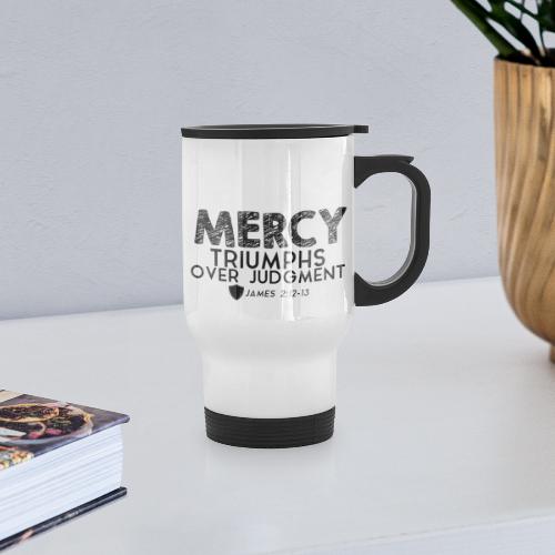 FF MERCYTRIUMPHS BLACK - 14 oz Travel Mug with Handle