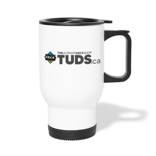 TUDS.ca Logo Dark - 14 oz Travel Mug with Handle