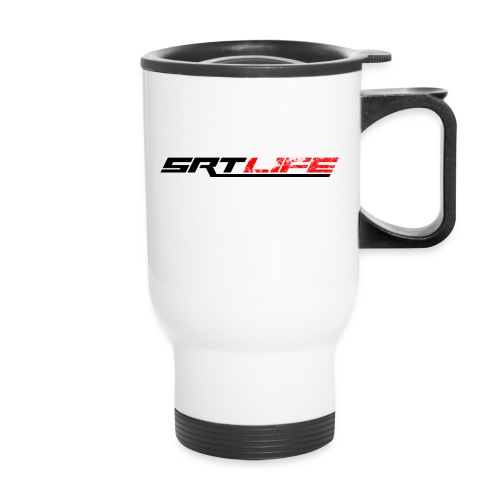 srt2black - 14 oz Travel Mug with Handle