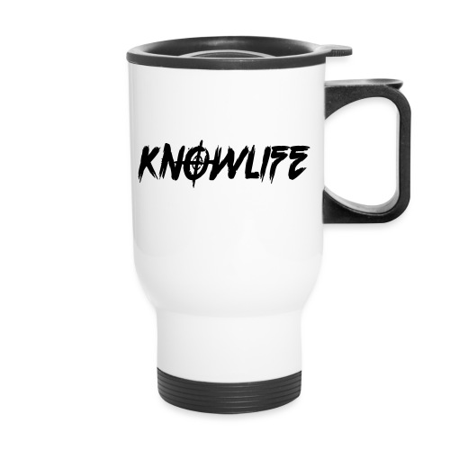 Knowlife Target - 14 oz Travel Mug with Handle