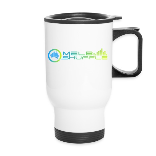 Melbshuffle Gradient Logo - Travel Mug with Handle