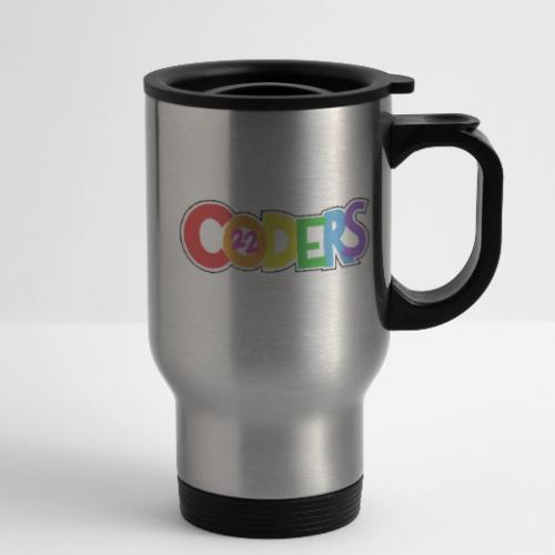 coders22 Logo - 14 oz Travel Mug with Handle