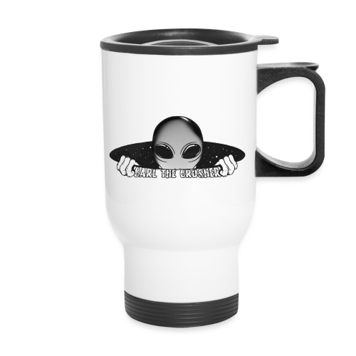 Coming Through Clear - Carl the Crusher - Travel Mug with Handle